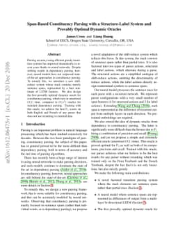 Span-Based Constituency Parsing with a Structure-Label System and
  Provably Optimal Dynamic Oracles