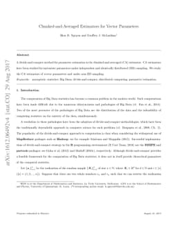 Chunked-and-Averaged Estimators for Vector Parameters