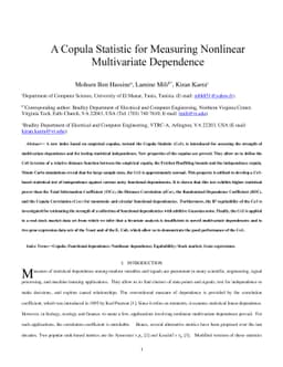 A Copula Statistic for Measuring Nonlinear Multivariate Dependence
