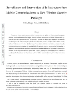 Surveillance and Intervention of Infrastructure-Free Mobile
  Communications: A New Wireless Security Paradigm