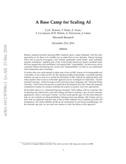 A Base Camp for Scaling AI