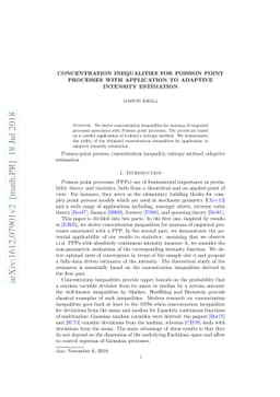 Concentration inequalities for Poisson point processes with application
  to adaptive intensity estimation