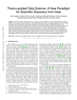 Theory-guided Data Science: A New Paradigm for Scientific Discovery from
  Data