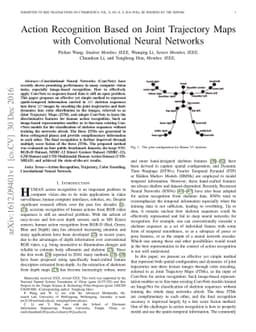 Action Recognition Based on Joint Trajectory Maps with Convolutional
  Neural Networks