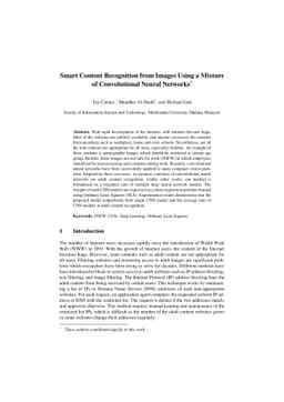 Smart Content Recognition from Images Using a Mixture of Convolutional
  Neural Networks