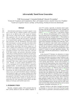 Adversarially Tuned Scene Generation
