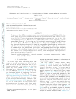 Deep-HiTS: Rotation Invariant Convolutional Neural Network for Transient
  Detection
