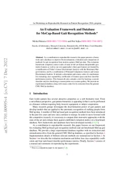 An Evaluation Framework and Database for MoCap-Based Gait Recognition
  Methods