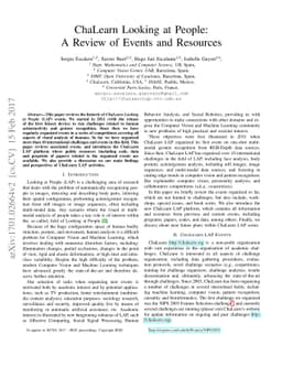 ChaLearn Looking at People: A Review of Events and Resources