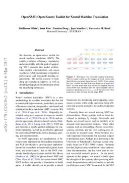 OpenNMT: Open-Source Toolkit for Neural Machine Translation