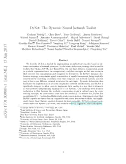 DyNet: The Dynamic Neural Network Toolkit