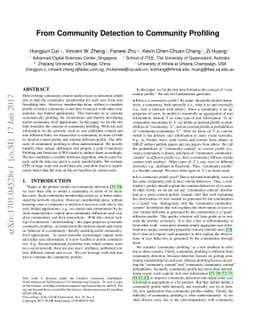 From Community Detection to Community Profiling
