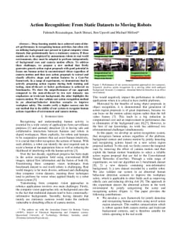 Action Recognition: From Static Datasets to Moving Robots