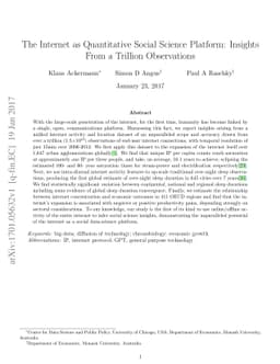 The Internet as Quantitative Social Science Platform: Insights from a
  Trillion Observations