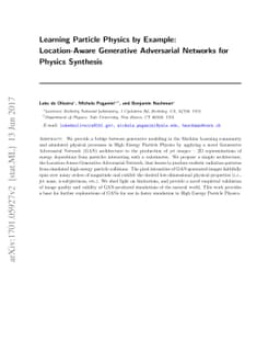 Learning Particle Physics by Example: Location-Aware Generative
  Adversarial Networks for Physics Synthesis