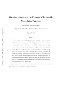 Bayesian Inference in the Presence of Intractable Normalizing Functions