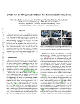 A Multi-view RGB-D Approach for Human Pose Estimation in Operating Rooms