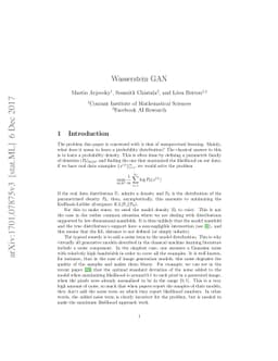 Wasserstein GAN