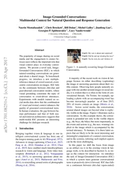 Image-Grounded Conversations: Multimodal Context for Natural Question
  and Response Generation