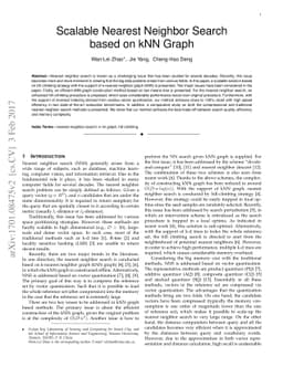 Scalable Nearest Neighbor Search based on kNN Graph