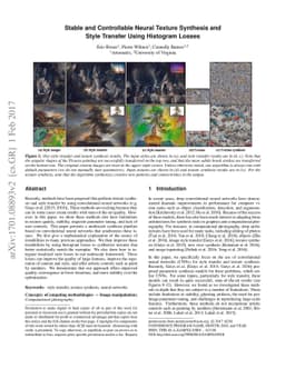 Stable and Controllable Neural Texture Synthesis and Style Transfer
  Using Histogram Losses