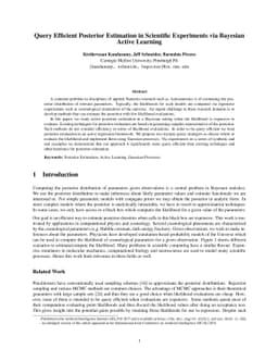 Query Efficient Posterior Estimation in Scientific Experiments via
  Bayesian Active Learning