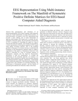 EEG Representation Using Multi-instance Framework on The Manifold of
  Symmetric Positive Definite Matrices for EEG-based Computer Aided Diagnosis