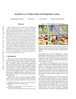 Joint Discovery of Object States and Manipulation Actions