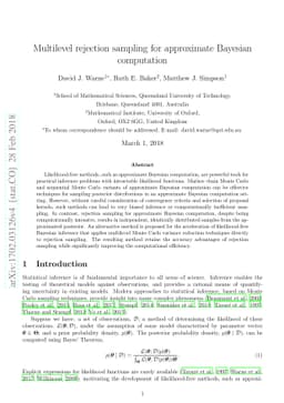 Multilevel rejection sampling for approximate Bayesian computation