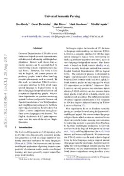Universal Semantic Parsing