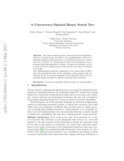 A Concurrency-Optimal Binary Search Tree