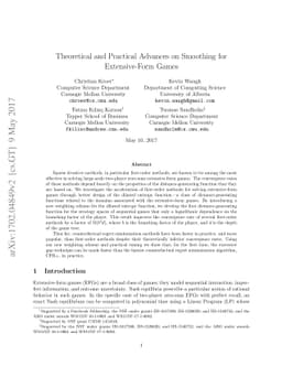 Theoretical and Practical Advances on Smoothing for Extensive-Form Games