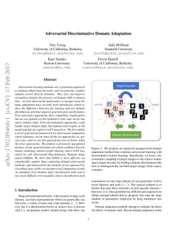 Adversarial Discriminative Domain Adaptation