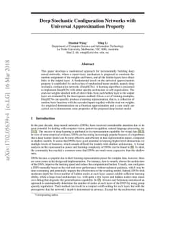 Deep Stochastic Configuration Networks with Universal Approximation
  Property