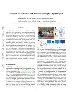 Zoom Out-and-In Network with Recursive Training for Object Proposal