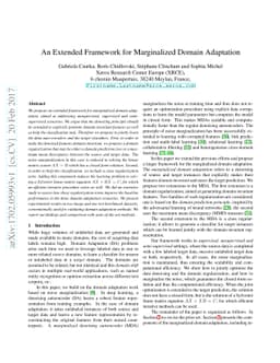An Extended Framework for Marginalized Domain Adaptation