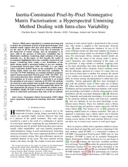 Inertia-Constrained Pixel-by-Pixel Nonnegative Matrix Factorisation: a
  Hyperspectral Unmixing Method Dealing with Intra-class Variability
