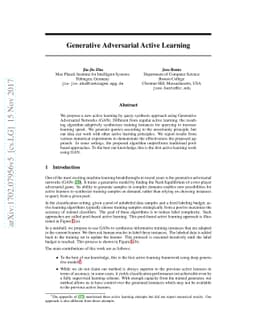 Generative Adversarial Active Learning