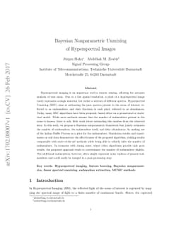 Bayesian Nonparametric Unmixing of Hyperspectral Images