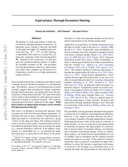 Equivariance Through Parameter-Sharing