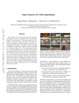 Super-Trajectory for Video Segmentation