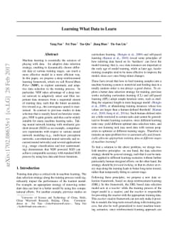 Learning What Data to Learn