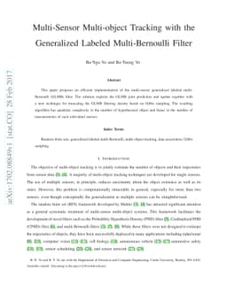 Multi-Sensor Multi-object Tracking with the Generalized Labeled
  Multi-Bernoulli Filter