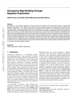Occupancy Map Building through Bayesian Exploration