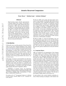 Attentive Recurrent Comparators
