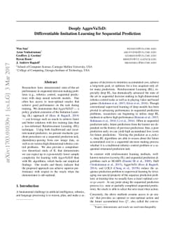 Deeply AggreVaTeD: Differentiable Imitation Learning for Sequential
  Prediction