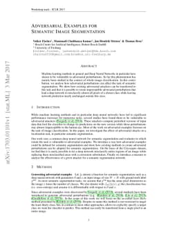 Adversarial Examples for Semantic Image Segmentation