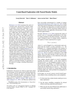 Count-Based Exploration with Neural Density Models