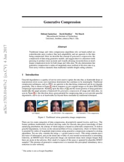 Generative Compression