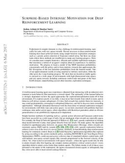 Surprise-Based Intrinsic Motivation for Deep Reinforcement Learning